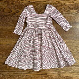 Size 5 Alice and Ames Striped Red and White Fit and Flare Dress